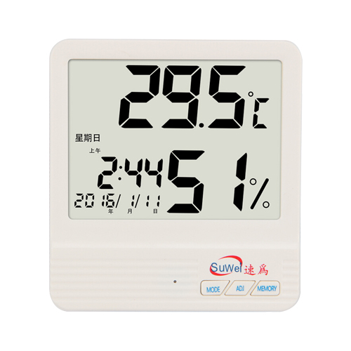 速為SW108溫濕度計電子家用高精度溫濕度表嬰兒房溫濕度計壁掛式
