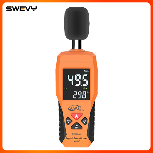 SW6004彩屏噪音計分貝儀家用噪聲測試儀器檢測儀高精度測聲音