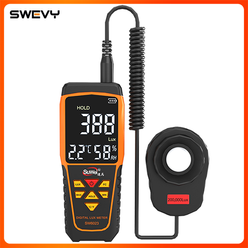 SW-6023速為分體式彩屏照度計測光儀亮度測試儀數字光照度計高精度照度儀